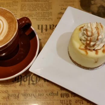 Thinking Cup - Cappuccino and Carmel cheesecake - Coffee & Tea Near Me - Boston, Massachusetts Thinking Cup - Cappuccino and Carmel cheesecake - Coffee & Tea Near Me - Boston, Massachusetts