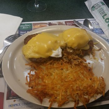 Metro Diner - Crab Cake Benedict - American Near Me - Charlotte, North Carolina Metro Diner - Crab Cake Benedict - American Near Me - Charlotte, North Carolina