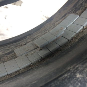Big O Tires - Way, WAY too many balance weights (23). This is NOT cool. I had no balance/vibration issues prior to application of these weights! - Auto Repair Near Me - Avon, Colorado Big O Tires - Way, WAY too many balance weights (23). This is NOT cool. I had no balance/vibration issues prior to application of these weights! - Auto Repair Near Me - Avon, Colorado