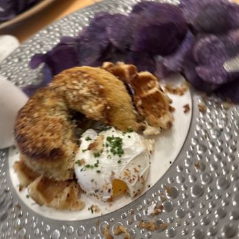 The Wild Artichoke - Crab cake croffle benedict - New American Near Me - Yorba Linda, California The Wild Artichoke - Crab cake croffle benedict - New American Near Me - Yorba Linda, California