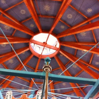 Pullen Park - Carousel house ceiling - Playgrounds Near Me - Raleigh, North Carolina