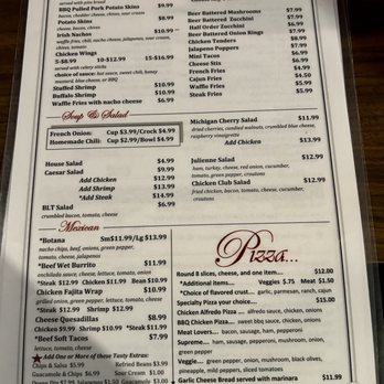 Michaels On the River - Menu front - American Near Me - Flat Rock, Michigan