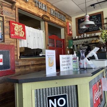 Tin Thai Kitchen - the counter and menus - Thai Near Me - Livermore, California