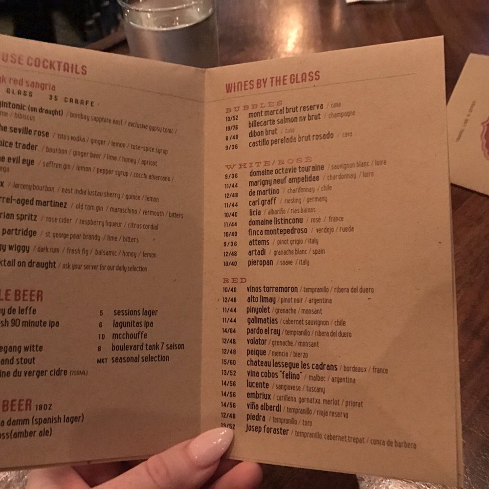 Gypsy Kitchen - Beverages menu - Spanish Near Me - Atlanta, Georgia