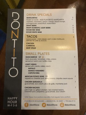 Menu photo 4 Don Tito Arlington, VA