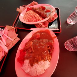 Top- pork, bottom- chicken