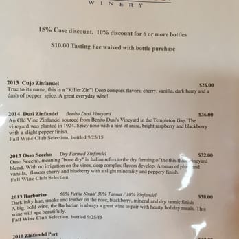 Dover Canyon Winery - Reference. January 2016. - Wineries Near Me - Paso Robles, California