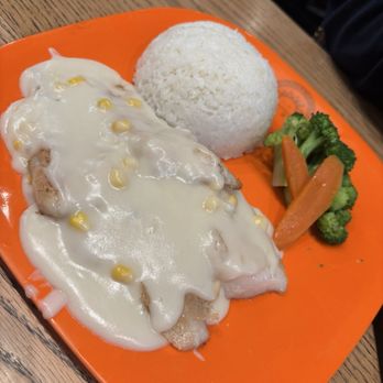 Sunshine HK Cafe - Cream corn sauce & fish filet - Chinese Near Me - San Carlos, California