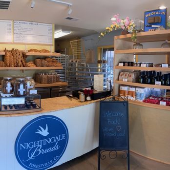 Nightingale Breads - bakery counter and display case - Bakeries Near Me - Forestville, California Nightingale Breads - bakery counter and display case - Bakeries Near Me - Forestville, California