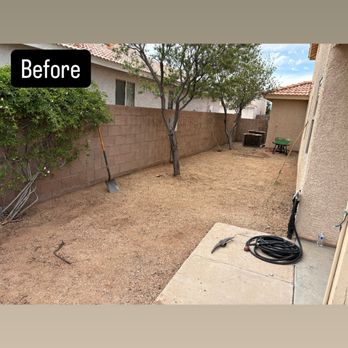 SunTech Construction and Landscaping - Before back yard turf install, Paver Header install, concrete removal. - Landscaping Near Me SunTech Construction and Landscaping - Before back yard turf install, Paver Header install, concrete removal. - Landscaping Near Me