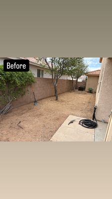 Transformation of Backyard - This was a request to add paver headers, artificial turf, remove a partial area of concreate to allow more room for turf, removal of extra tree roots and also leave room in the front of the pavers so the clients could customize and have a family project for their children to have a play sandbox. Transformation of Backyard - This was a request to add paver headers, artificial turf, remove a partial area of concreate to allow more room for turf, removal of extra tree roots and also leave room in the front of the pavers so the clients could customize and have a family project for their children to have a play sandbox.