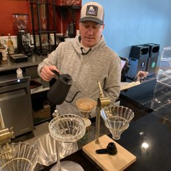 Bare Roots Coffee & Kava - First pour over at Bare Roots Coffee Roasting Co grand opening!