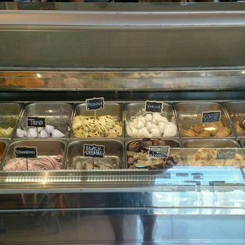 Cafe Hue - Gelato flavors on display - Creperies Near Me - San Diego, California