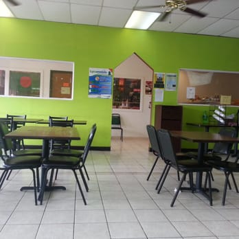 Shalimar Market - seating area leading to grocery - Indian Near Me - Irving, Texas