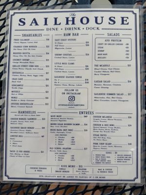 Menu photo 1 The Sailhouse Tarrytown, NY Menu photo 1 The Sailhouse Tarrytown, NY