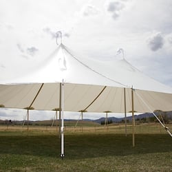 RC Events - Our Tidewater Tent set up at Frog Belly Farm