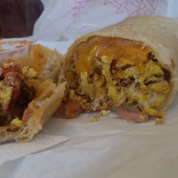 La Posta De Acapulco - Egg, cheese, ham and bacon breakfast burrito. Delicious! - Mexican Near Me - Spring Valley, California La Posta De Acapulco - Egg, cheese, ham and bacon breakfast burrito. Delicious! - Mexican Near Me - Spring Valley, California