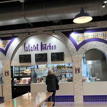 Falafel Kitchen - Store front inside the market. - Falafel Near Me - Dublin, Ohio