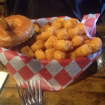 Dundee's Bar and Grill - Dundee's donut burger - Breakfast & Brunch Near Me - Seaside, Oregon