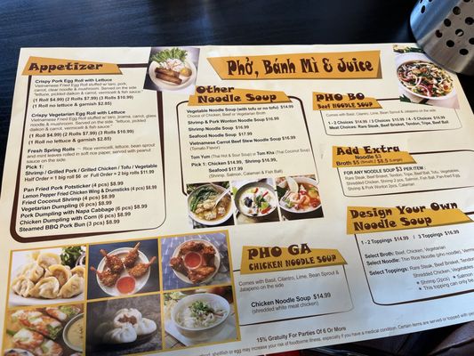 Menu photo 2 Pho Banh Mi and Juice Half Moon Bay, CA Menu photo 2 Pho Banh Mi and Juice Half Moon Bay, CA