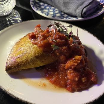 Con Alma - Jamaican beef patty with salsa roja - Cocktail Bars Near Me - Pittsburgh, Pennsylvania Con Alma - Jamaican beef patty with salsa roja - Cocktail Bars Near Me - Pittsburgh, Pennsylvania