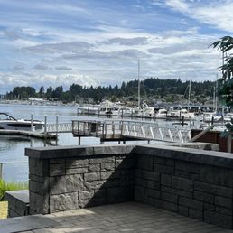harbor view from below