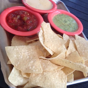 Big Kahuna - Chips and dip trio! Salsa, queso, and salsa verde. The salsa verde is excellent! - American Near Me - Atlanta, Georgia