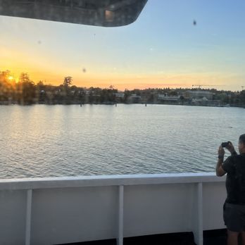 Black Ball Ferry Line - Sunset on last ferry of the day back from Victoria - Tours Near Me - Port Angeles, Washington