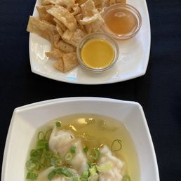 Won ton soup and house noodles