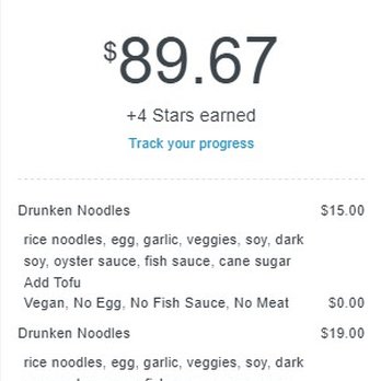 Buddha Bruddah - Our receipt - Asian Fusion Near Me - Kenmore, Washington