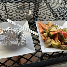 Sliced Gyro Wrap, Roasted Vegetables Sliced Gyro Wrap, Roasted Vegetables