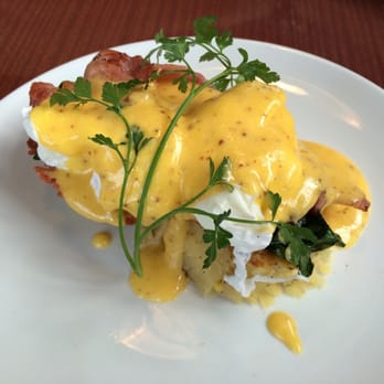 The Fridge - Eggs Benedict on hash cake. - Coffee & Tea Near Me - Auckland, AUK The Fridge - Eggs Benedict on hash cake. - Coffee & Tea Near Me - Auckland, AUK