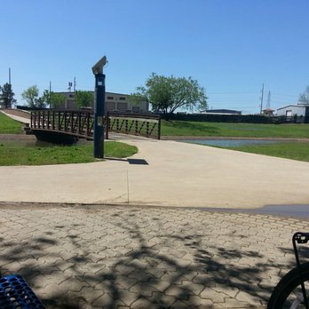 Spring Trail Park - Bridge to the police station parking lot with the emergency call box. - Parks Near Me - Irving, Texas Spring Trail Park - Bridge to the police station parking lot with the emergency call box. - Parks Near Me - Irving, Texas