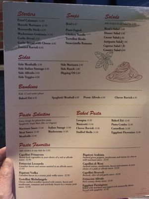 Menu photo 1 Moni's Pasta & Pizza Arlington, TX Menu photo 1 Moni's Pasta & Pizza Arlington, TX