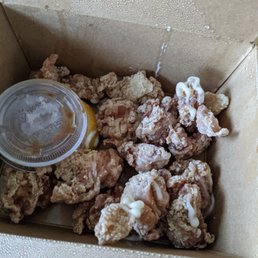 Chicken kaarage with yuzu ginger sauce
