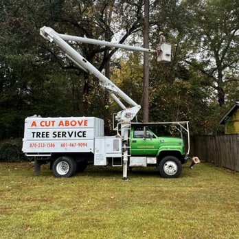 A Cut Above Tree Service - Our bucket truck - Tree Services Near Me - Sumrall, Mississippi A Cut Above Tree Service - Our bucket truck - Tree Services Near Me - Sumrall, Mississippi