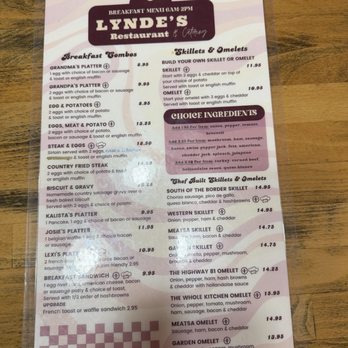 Lynde's Restaurant & Catering  - Menu - American Near Me - Osseo, Minnesota