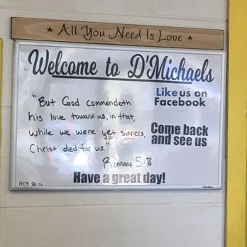 D'michaels - Welcome signage. - Sandwiches Near Me - Theodore, Alabama