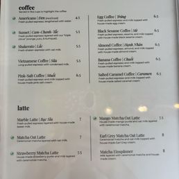 Menu as of 5/31/26
