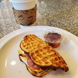 Mocha Momma's Coffee - Nordic waffle, sweet potato latte