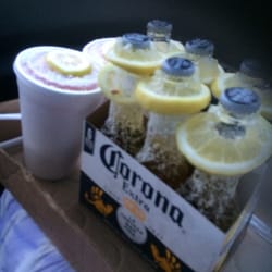 L C Drive-Thru Beverage Barn - Dressed coronas and hurricane margaritas