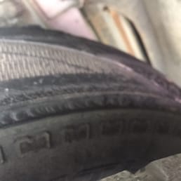 The blown tire The blown tire