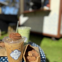 Casa Azul - Bourbon Vanilla Bean Latte and Churro Bites