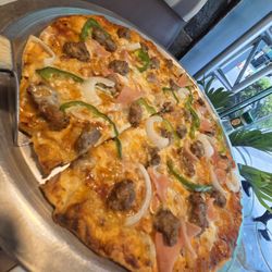 Manager's special...sausage, ham, onions, bell pepper