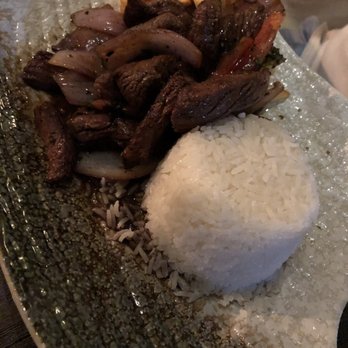 Gran Inka - Beef dish, chewy and not filet $22 - Peruvian Near Me - Key Biscayne, Florida