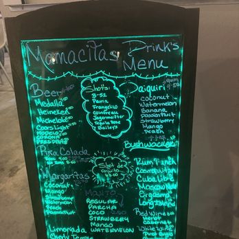Mamacita's Restaurant and Bar - Drink menu - Seafood Near Me - Culebra, Puerto Rico