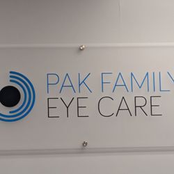 Pak Family Eye Care - Signage in the Office