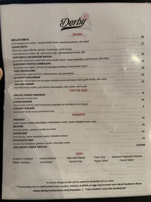 Menu photo 6 Derby - Houston Houston, TX Menu photo 6 Derby - Houston Houston, TX