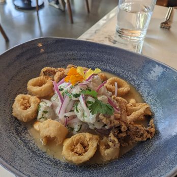 Pacifico - Ceviche de Pescado Con Calamar Frito - Colombian Near Me - San Francisco, California