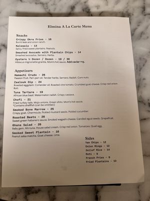 Menu photo 2 Elmina Washington, DC, DC